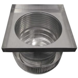 16 inch Roof Vent | Aura Gravity Roof Vent with Curb Mount Flange - AV-16-C8-CMF - Bottom View